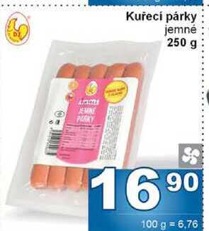 Kuřecí párky jemné 250 g