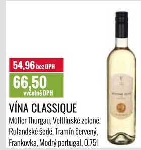 VÍNA CLASSIQUE 0,75l