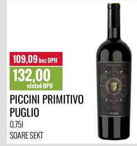 PICCINI PRIMITIVO PUGLIO 0,75l