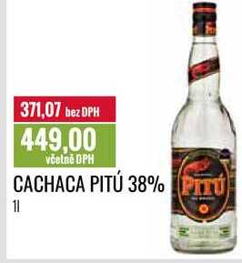 CACHACA PITÚ 38% 1l