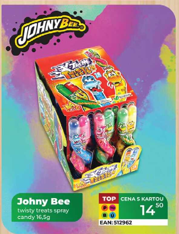 Johny Bee twisty treats spray candy 16,5g 