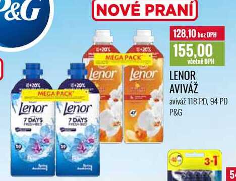 LENOR AVIVÁŽ 118 PD, 94 PD 