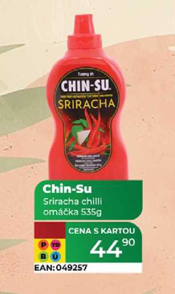 Chin-Su Sriracha chilli omáčka 535g 