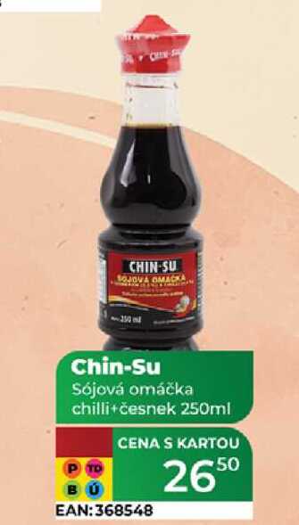 Chin-Su Sójová omáčka chilli+česnek 250ml  
