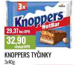 KNOPPERS TYČINKY 3x40g 