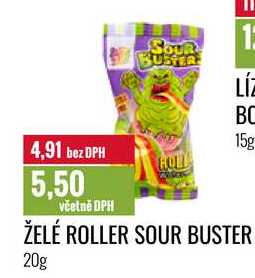 ŽELÉ ROLLER SOUR BUSTER 20g 