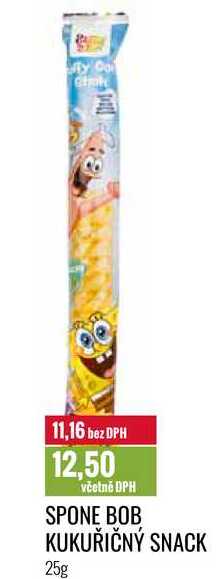 SPONE BOB KUKUŘIČNÝ SNACK 25g 