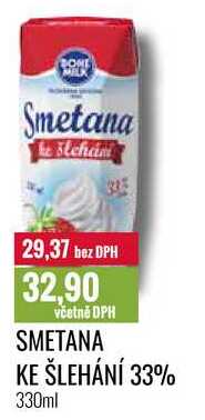 SMETANA KE ŠLEHÁNÍ 33% 330ml 