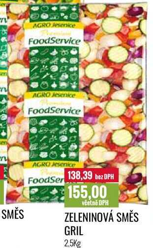 ZELENINOVÁ SMĚS GRIL 2,5Kg 
