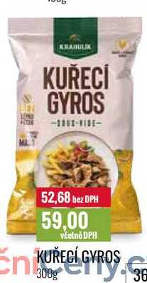 KUŘECÍ GYROS 300g