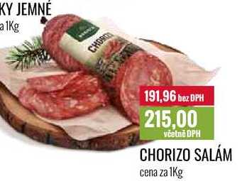 CHORIZO SALÁM cena za 1Kg 