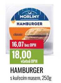 HAMBURGER s kuřecím masem, 250g 