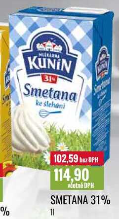 SMETANA 31% 1l