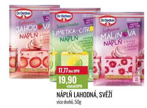 NÁPLŇ LAHODNÁ, SVĚŽÍ 50g 