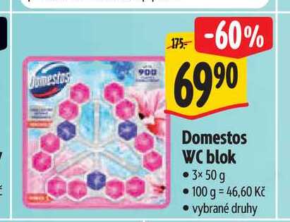   Domestos WC blok  3× 50 g 