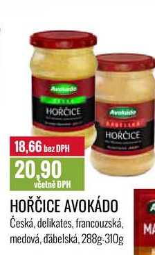 HOŘČICE AVOKÁDO 288g-310g