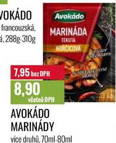 AVOKÁDO MARINÁDY 70ml-80ml 
