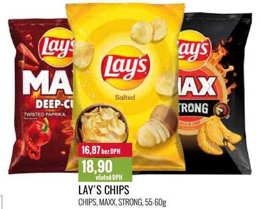 LAY'S CHIPS 55-60g 