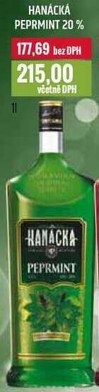 HANÁCKÁ PEPRMINT 20% 1l