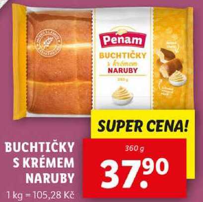BUCHTIČKY S KRÉMEM NARUBY, 360 g