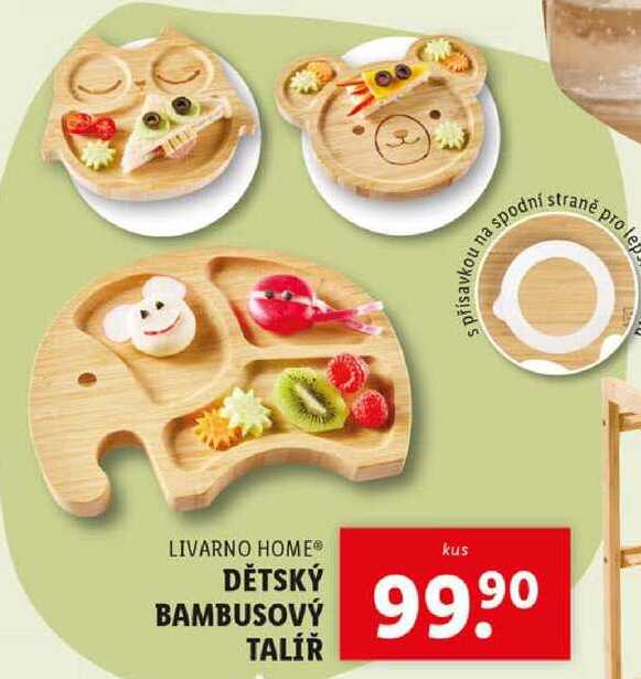 DĚTSKÝ BAMBUSOVÝ TALÍŘ 