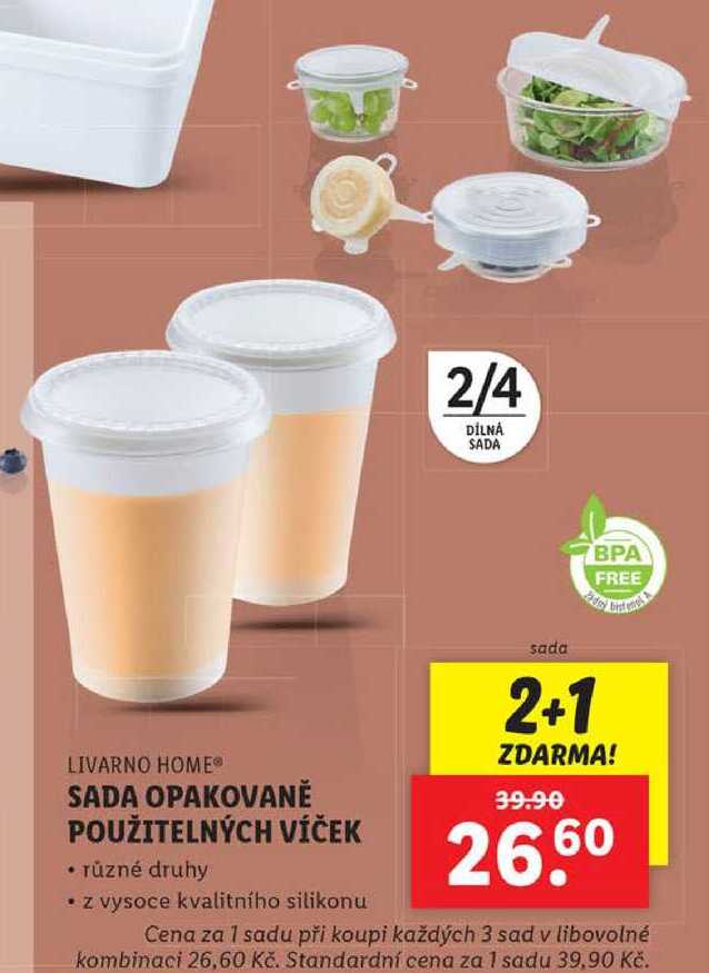 SADA OPAKOVANĚ POUŽITELNÝCH VÍČEK 