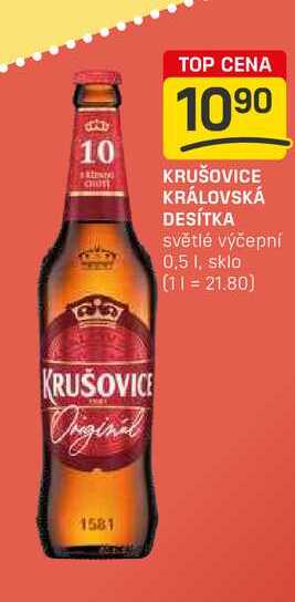 KRUŠOVICE KRÁLOVSKÁ DESÍTKA světlé výčepní 0,5l