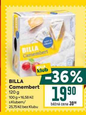BILLA Camembert 120 g