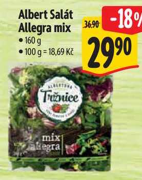 Albert Salát Allegra mix, 160 g 