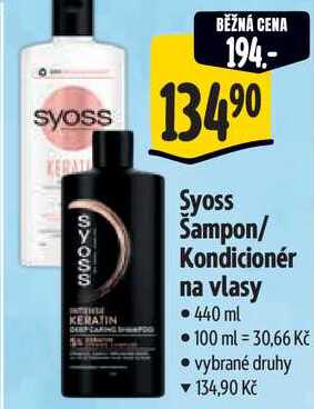 Syoss Kondicionér na vlasy, 440 ml