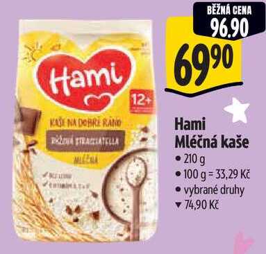 Hami Mléčná kaše, 210 g