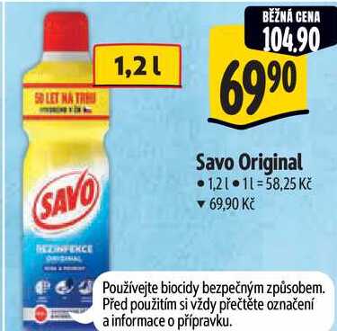 Savo Original, 1,2 l