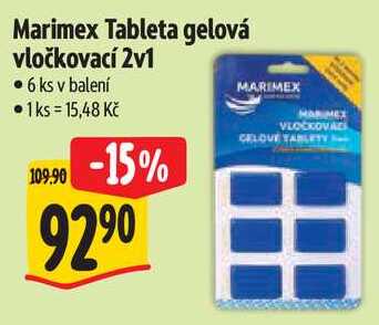Marimex Tableta gelová vločkovací 2v1, 6 ks