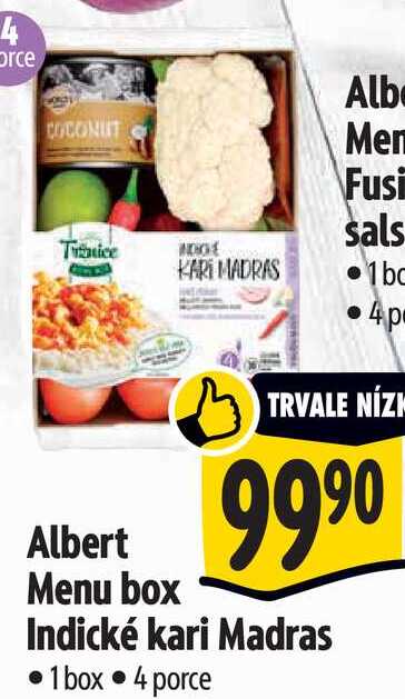Albert Menu box Indické kari Madras 