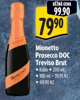 Mionetto Prosecco DOC Treviso Brut, 200 ml 