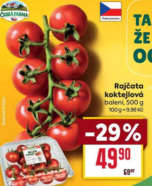Rajčata koktejlová balení, 500 g