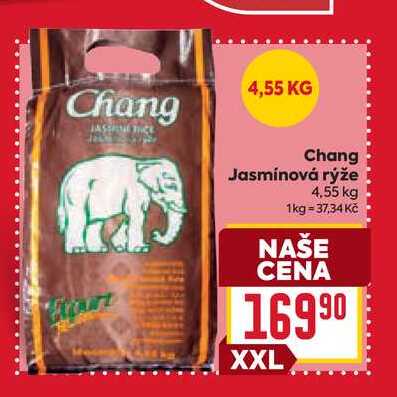 Chang Jasmínová rýže 4,55 kg 