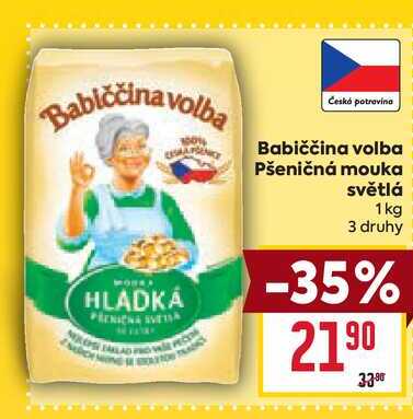 Babiččina volba Pšeničná mouka světlá 1 kg 