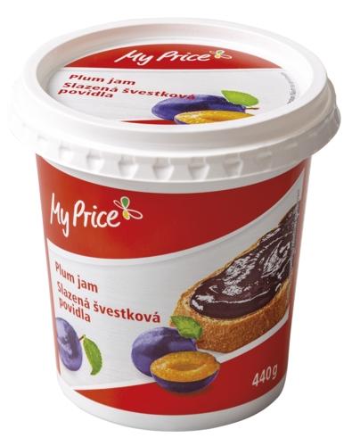 My Price Slazená švestková povidla, 440 g
