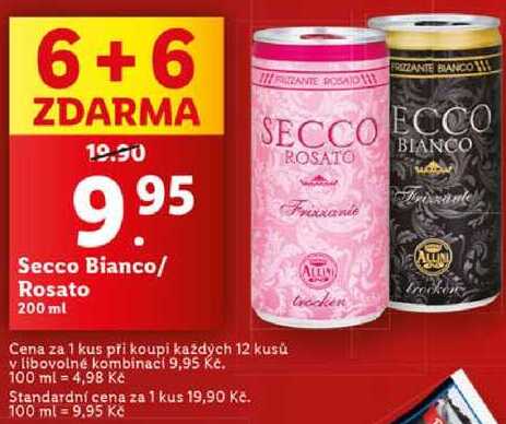 Secco Bianco/Rosato, 200 ml 