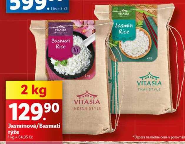 Jasmínová/Basmati rýže, 2 kg