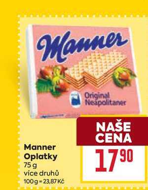 Manner Oplatky 75 g 