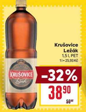 Krušovice Ležák 1,51, PET 