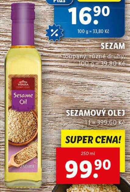 SEZAMOVÝ OLEJ, 250 ml
