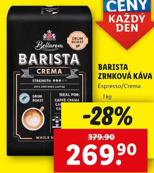 BARISTA ZRNKOVÁ KÁVA, 1 kg