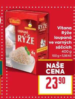 Vitana Rýže loupaná ve varných sáčcích 400 g 