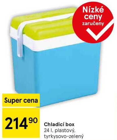 Chladicí box 24 l, plastový. tyrkysovo-zelený  