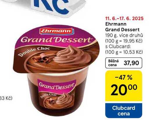 Ehrmann Grand Dessert, 190 g