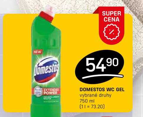 DOMESTOS WC GEL vybrané druhy 750 ml 