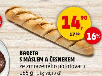 BAGETA S MÁSLEM A ČESNEKEM, 165 g